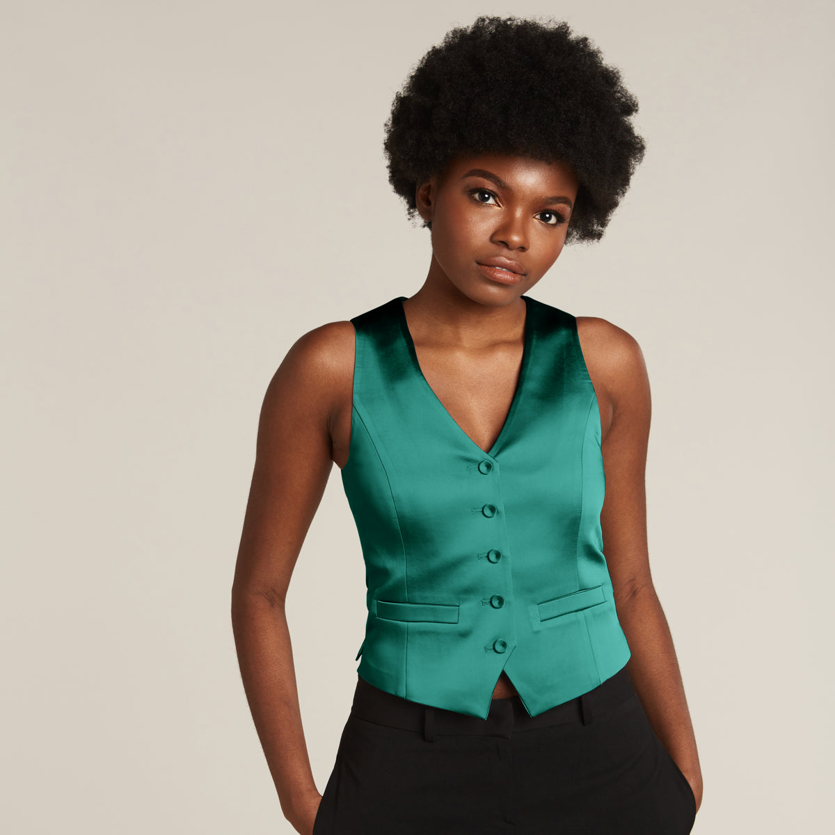 Emerald Green Tuxedo Vest