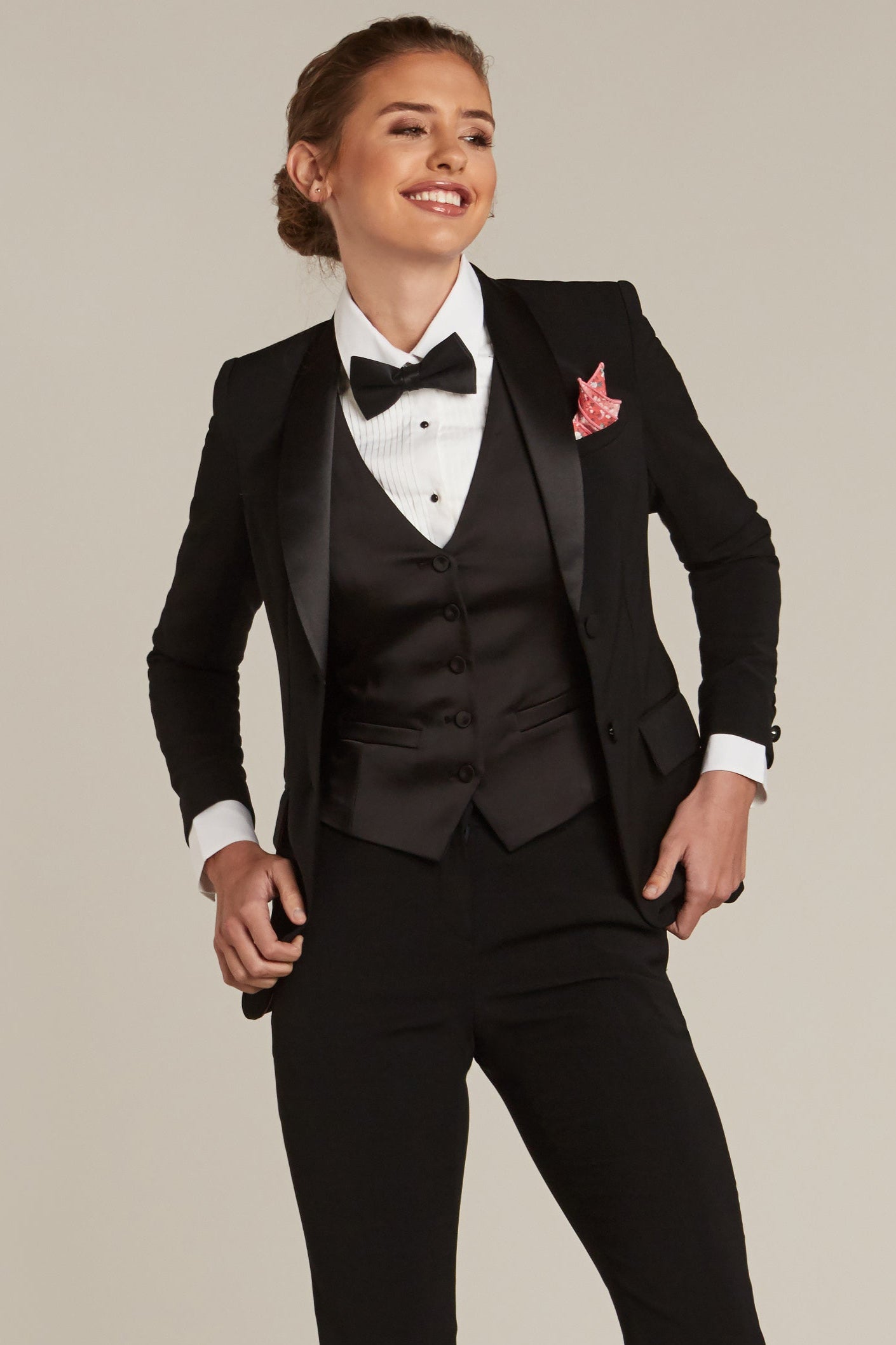 Black Shawl Collar Tuxedo Jacket