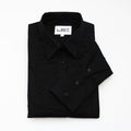Black Laydown Collar Tuxedo Shirt - Women’s Tuxedo Suits | girls prom tuxedo | gal tux | Wedding Party, Bridesmaids