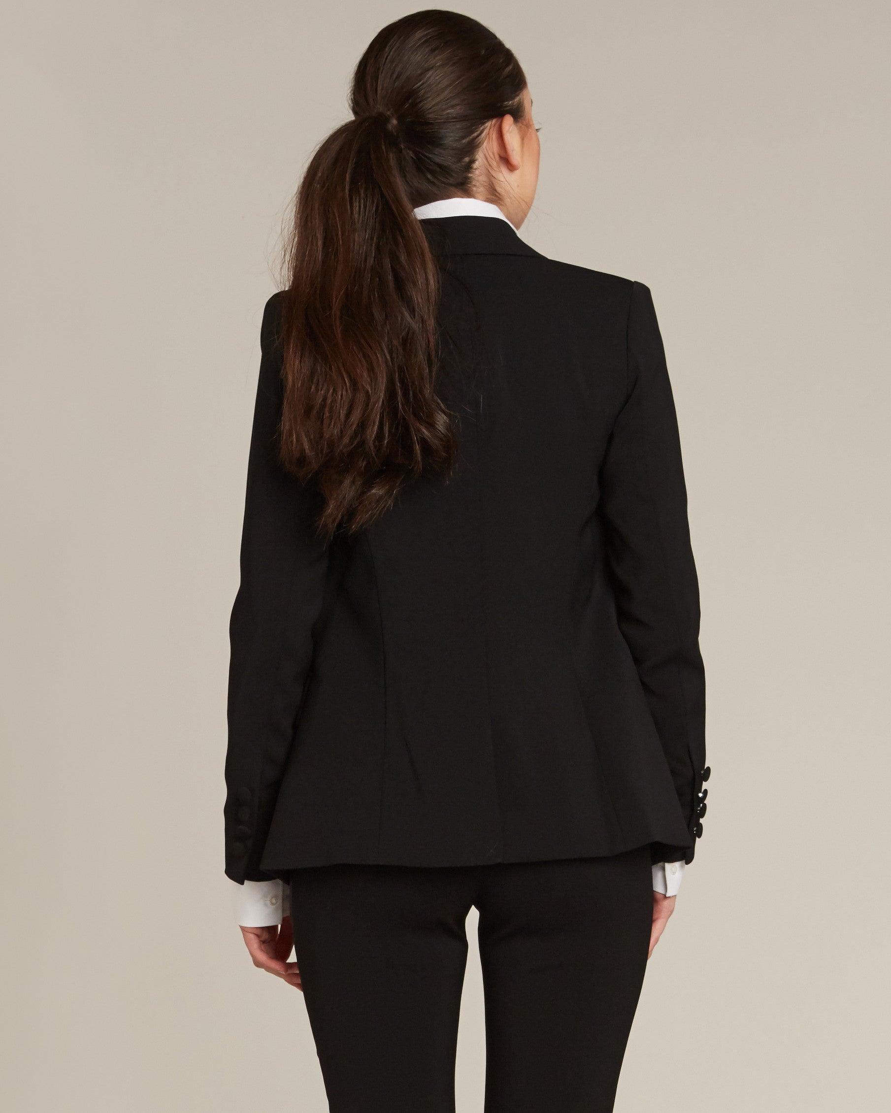 Black Peak Lapel Tuxedo Jacket - Women’s Tuxedo Suits | girls prom tuxedo | gal tux | Wedding Party, Bridesmaids