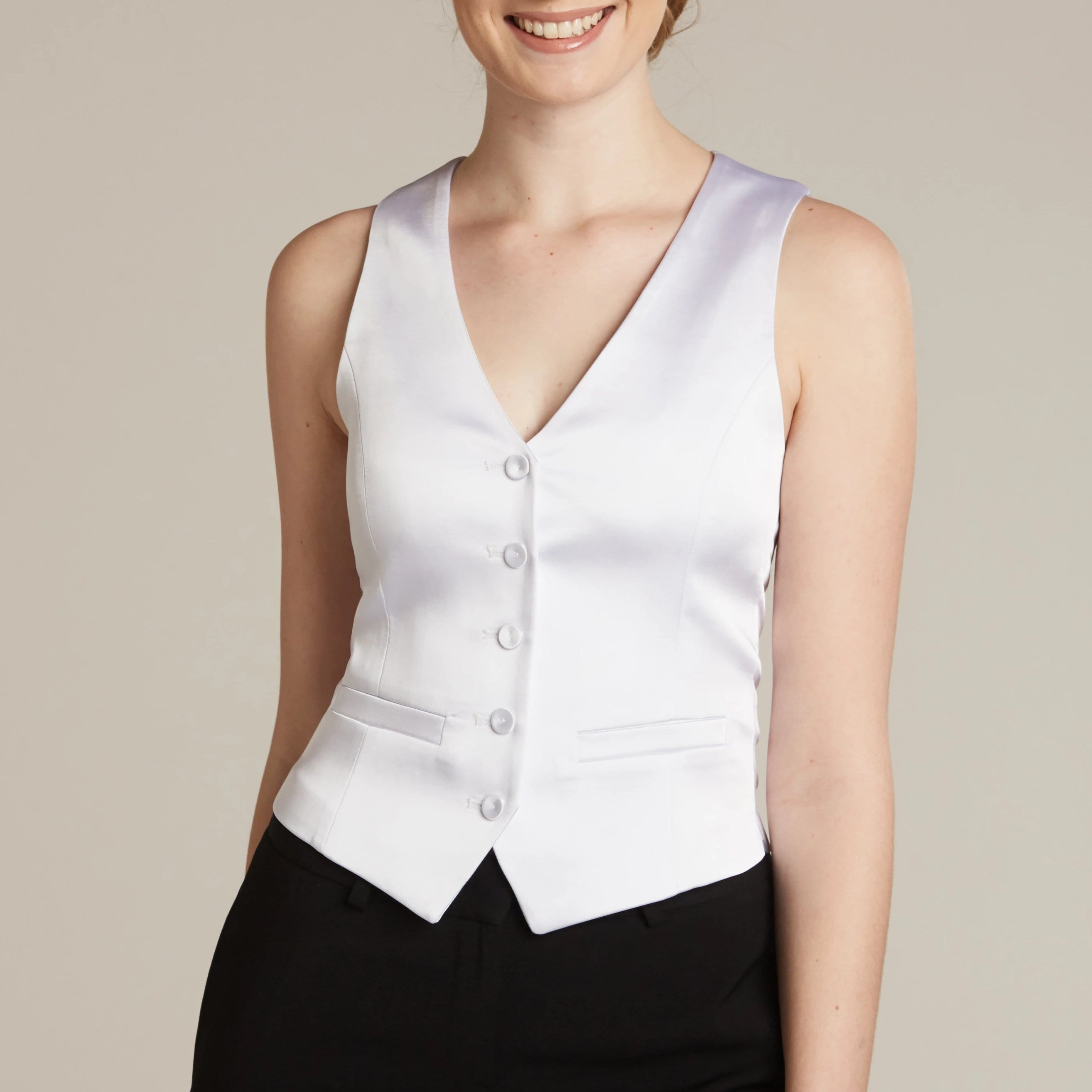 White Tuxedo Vest - Women’s Tuxedo Suits | girls prom tuxedo | gal tux | Wedding Party, Bridesmaids