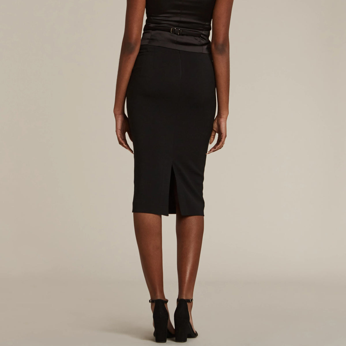 Black Pencil Skirt - Women’s Tuxedo Suits | girls prom tuxedo | gal tux | Wedding Party, Bridesmaids