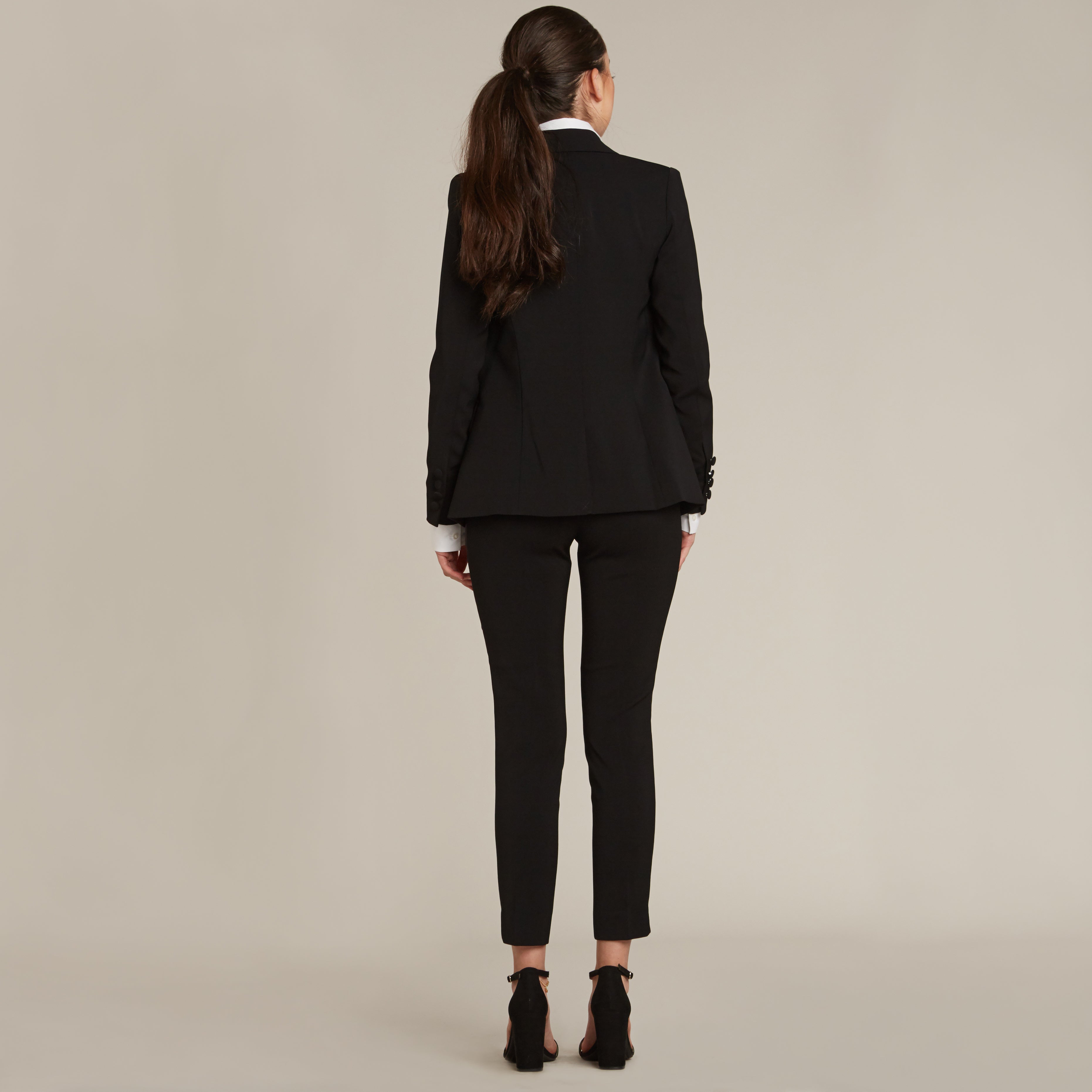 Black Peak Lapel Tuxedo Jacket - Women’s Tuxedo Suits | girls prom tuxedo | gal tux | Wedding Party, Bridesmaids