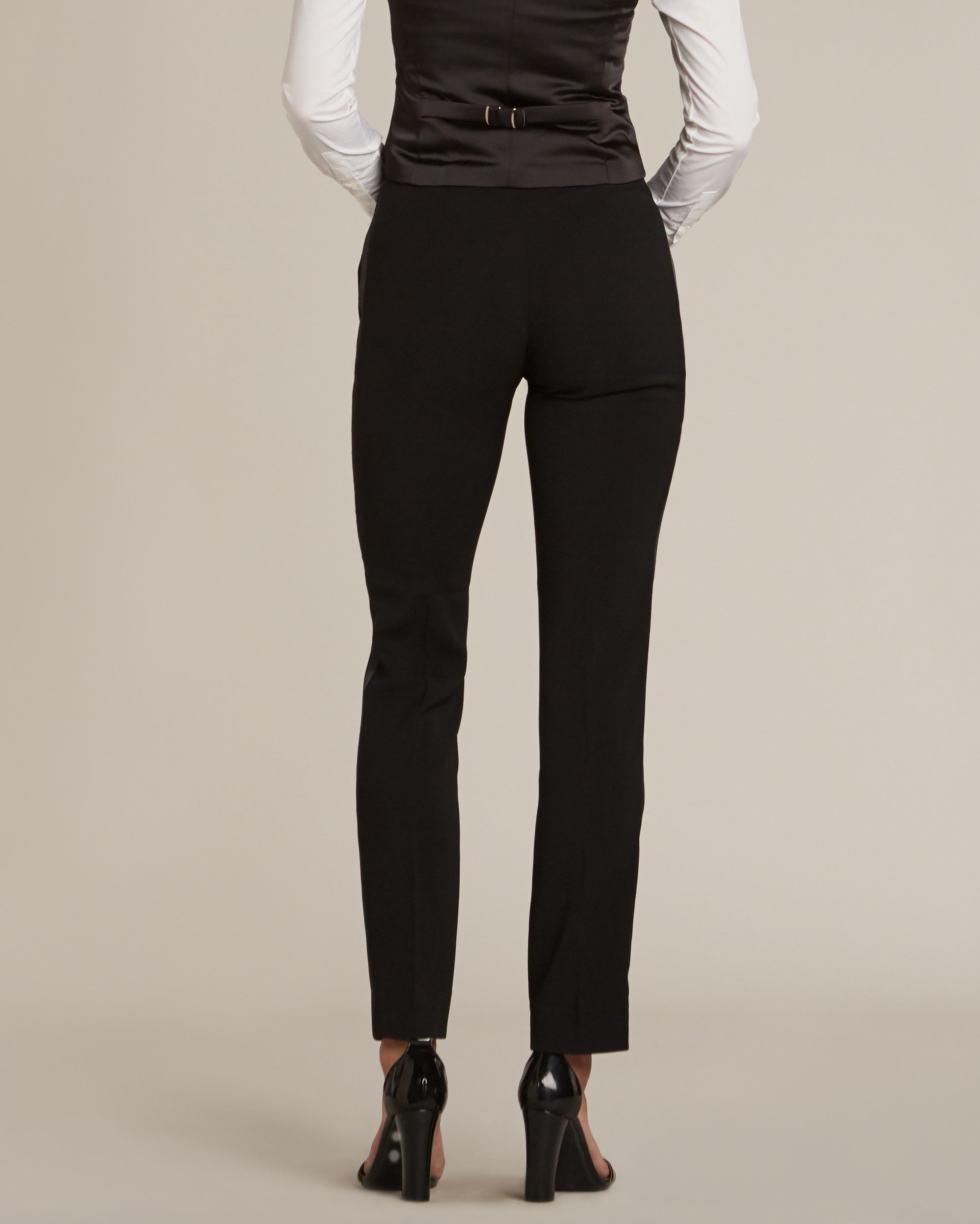 Black Slim Fit Tuxedo Pants - Women’s Tuxedo Suits | girls prom tuxedo | gal tux | Wedding Party, Bridesmaids