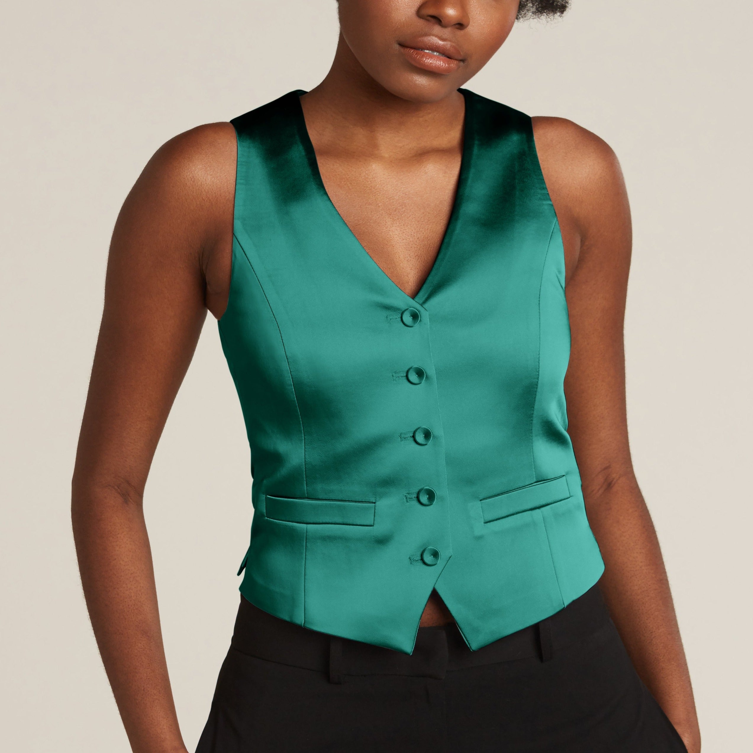 Emerald Green Tuxedo Vest