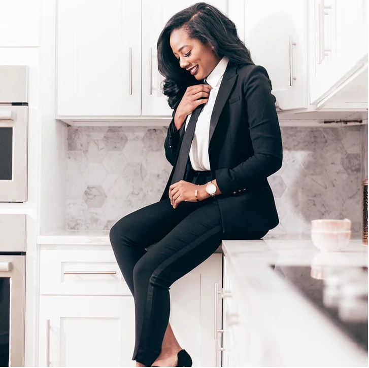 Women s Tuxedo Suits Black White Little Black Tux LITTLE
