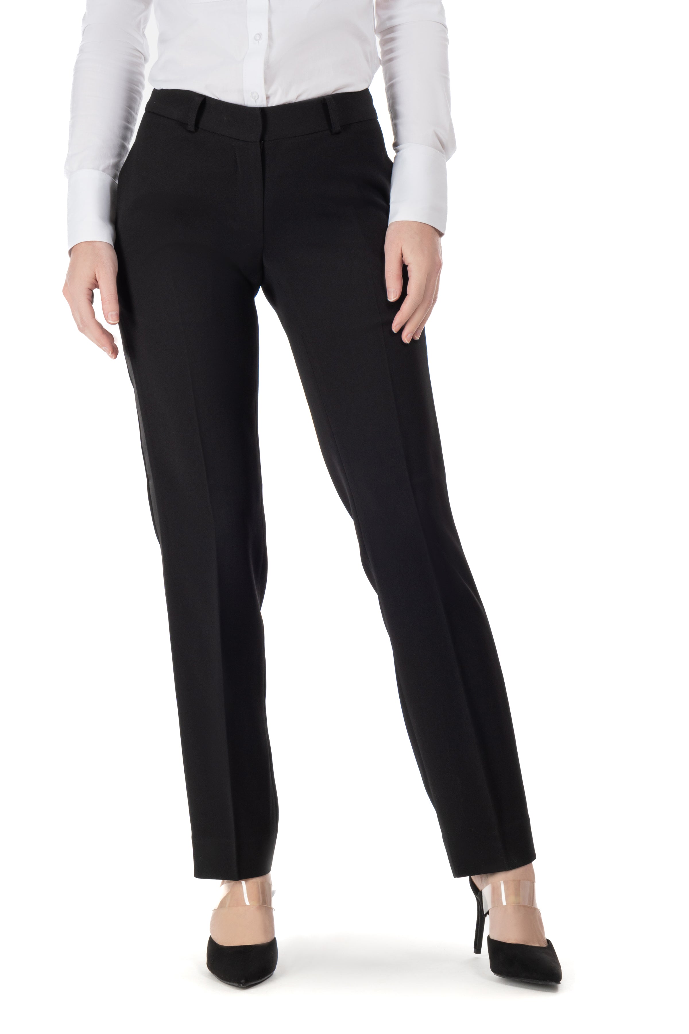 Buy Women Black Ultra Slim Fit Solid Formal Trousers Online - 80858 | Allen  Solly