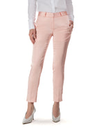 Blush Pink Satin Ultra Slim Fit Tuxedo Pants w/ Satin Back Pocket