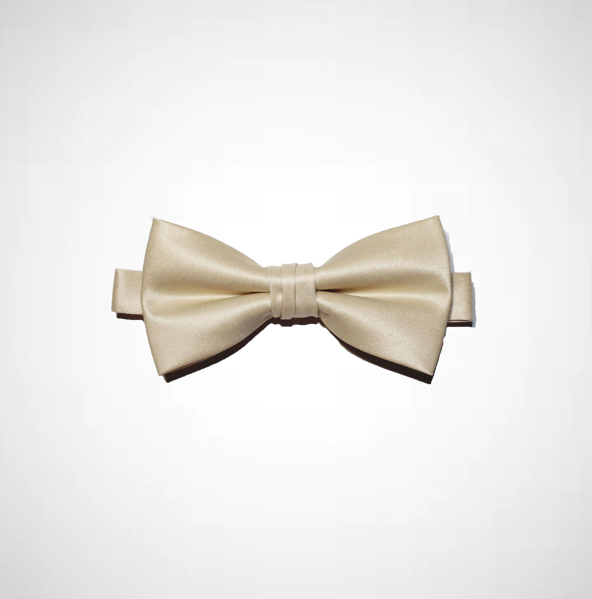 champagne coloured bow tie