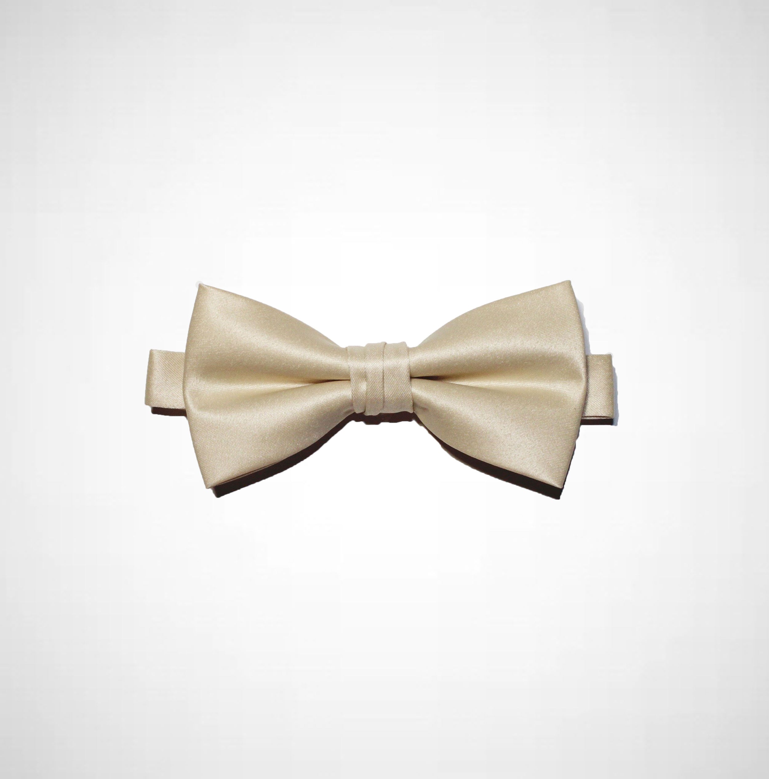 Champagne Gold Poly/Satin Bow Tie