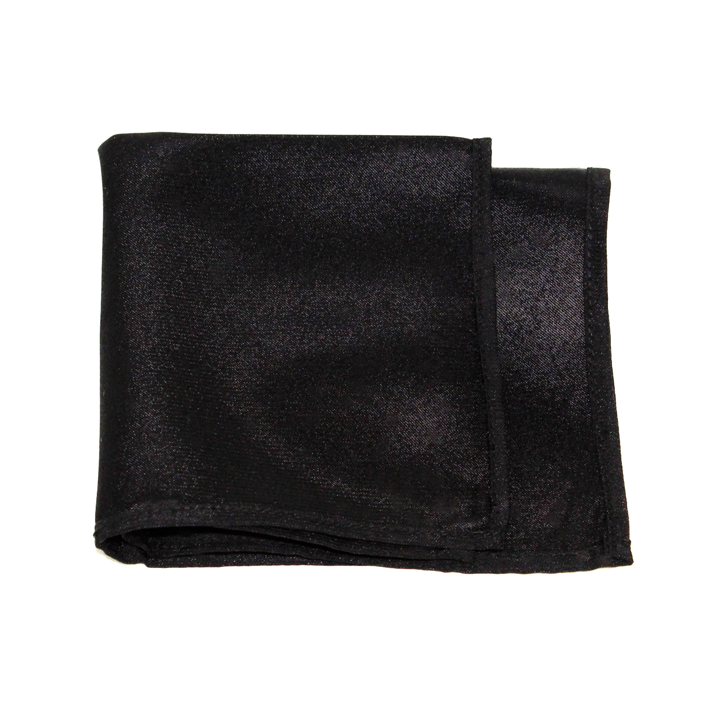 Black Poly/Satin Pocket Square