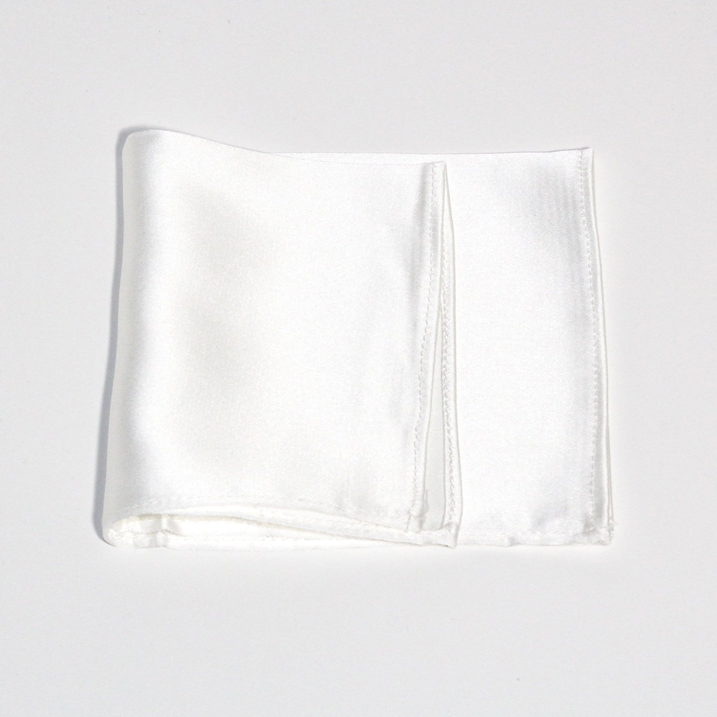 White Poly/Satin Pocket Square - Women’s Tuxedo Suits | girls prom tuxedo | gal tux | Wedding Party, Bridesmaids