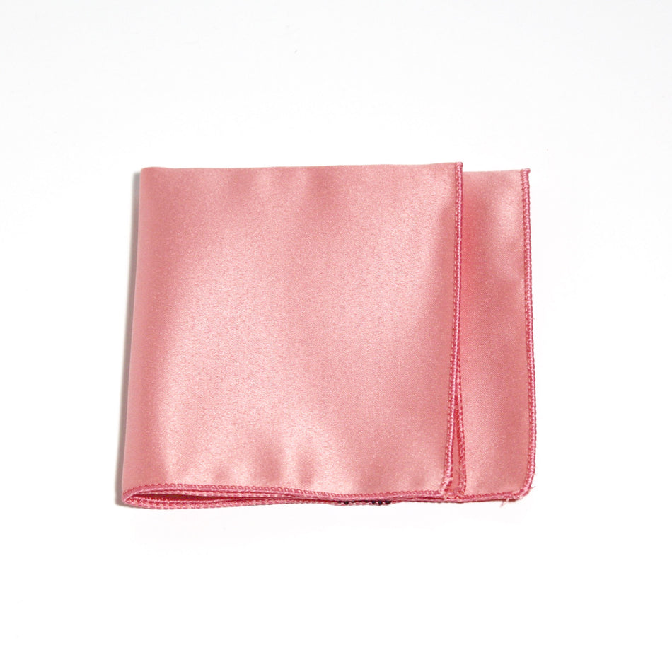 Women's Rose Pink Poly/Satin Pocket Square Little Black Tux LITTLE