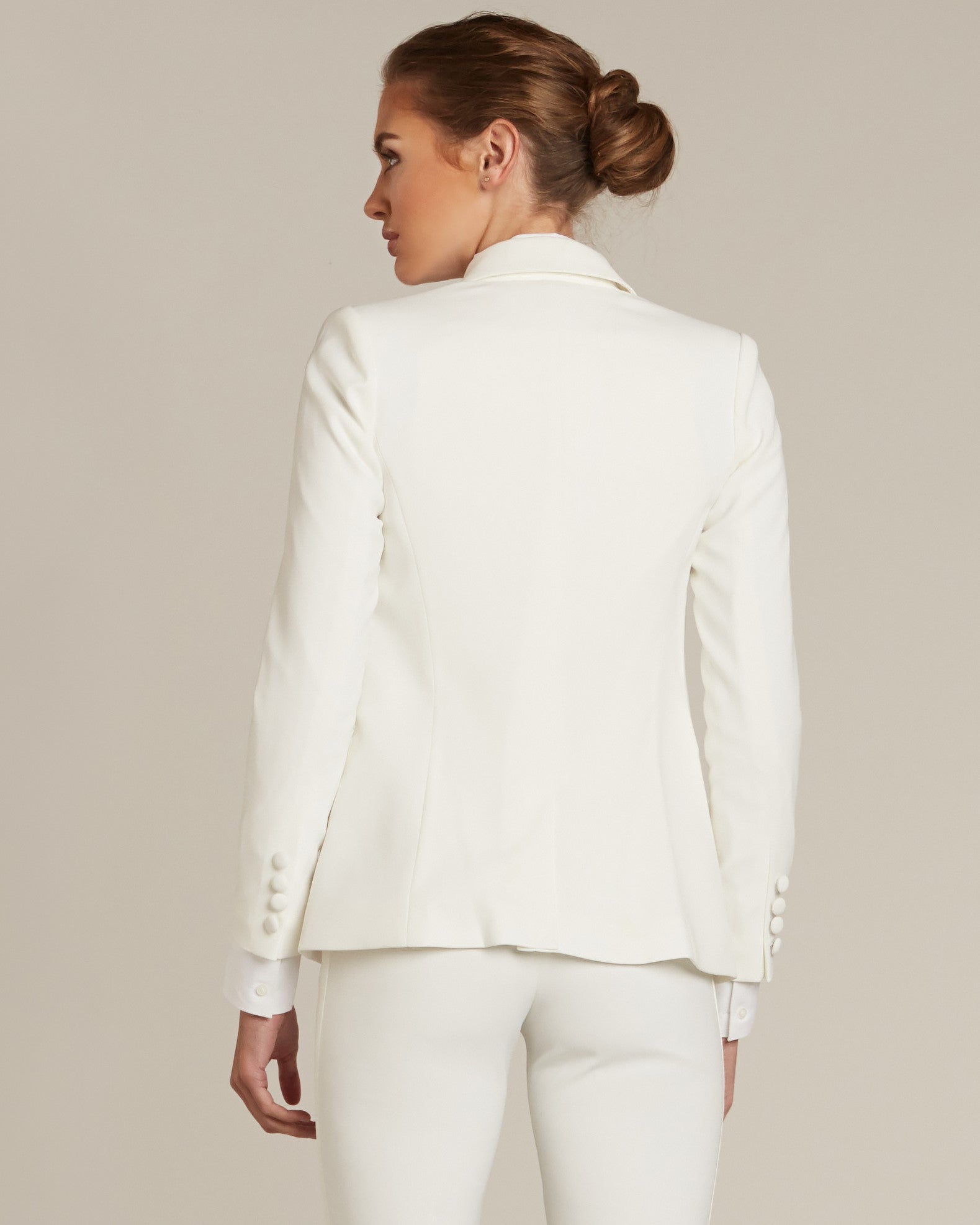 Diamond White Peak Lapel Tuxedo Jacket - Women’s Tuxedo Suits | girls prom tuxedo | gal tux | Wedding Party, Bridesmaids