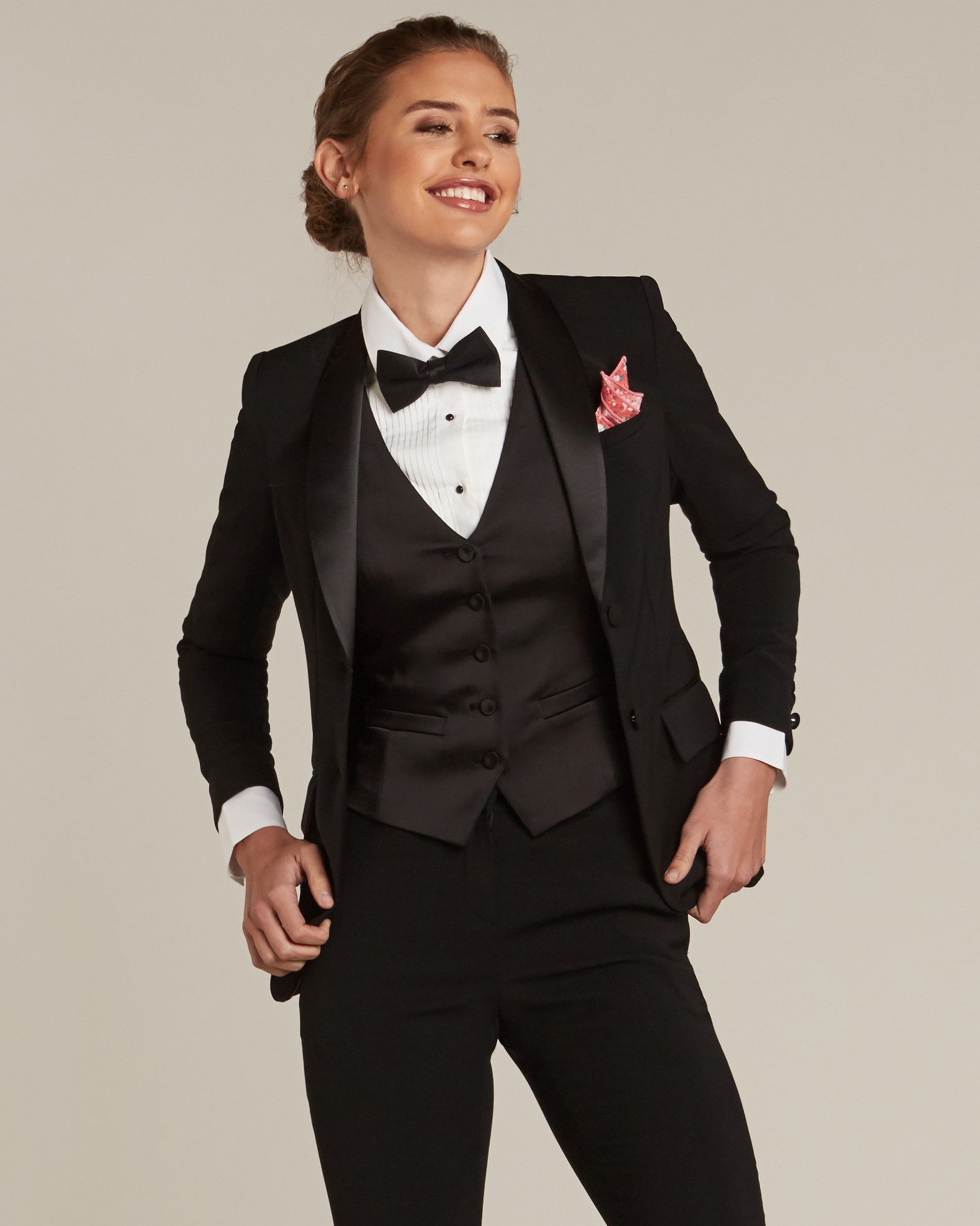 Black Shawl Collar Tuxedo Jacket