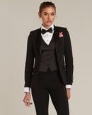 Black Shawl Collar Tuxedo Jacket - Women’s Tuxedo Suits | girls prom tuxedo | gal tux | Wedding Party, Bridesmaids