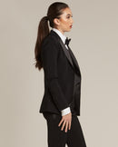 Black Peak Lapel Tuxedo Jacket - Women’s Tuxedo Suits | girls prom tuxedo | gal tux | Wedding Party, Bridesmaids