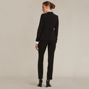 Black Slim Fit Tuxedo Pants w/ Satin Back Pocket