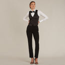 Black Tuxedo Vest - Women’s Tuxedo Suits | girls prom tuxedo | gal tux | Wedding Party, Bridesmaids
