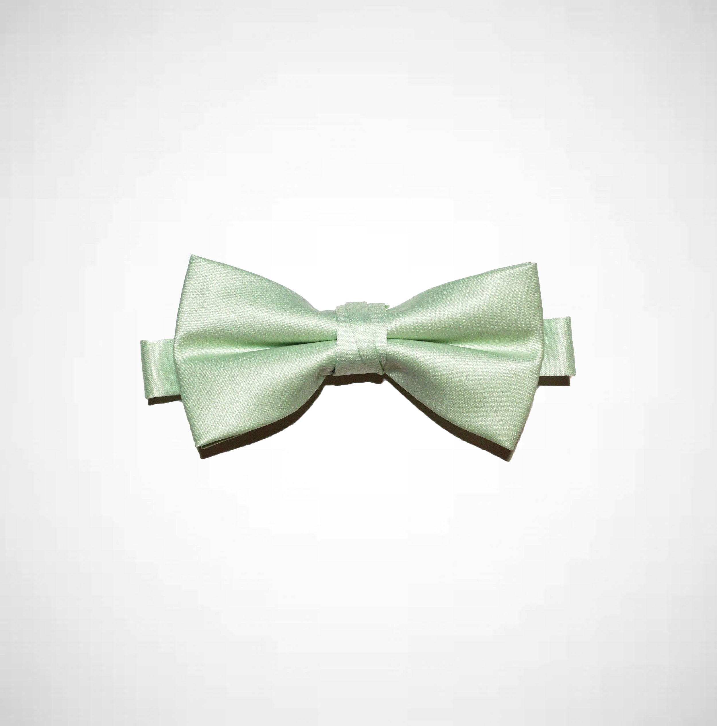 Mint Green Poly/Satin Bow Tie