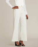 Diamond White Straight / Wide Fit Tuxedo Pants - Women’s Tuxedo Suits | girls prom tuxedo | gal tux | Wedding Party, Bridesmaids