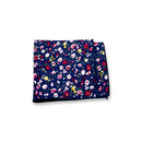 Navy Floral Pocket Square
